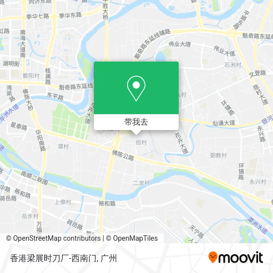 香港梁展时刀厂-西南门地图