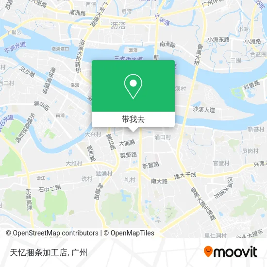 天忆捆条加工店地图