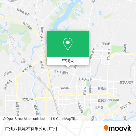 广州八帆建材有限公司地图