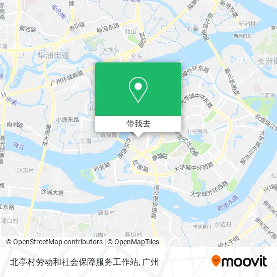 北亭村劳动和社会保障服务工作站地图