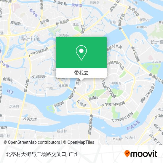北亭村大街与广场路交叉口地图
