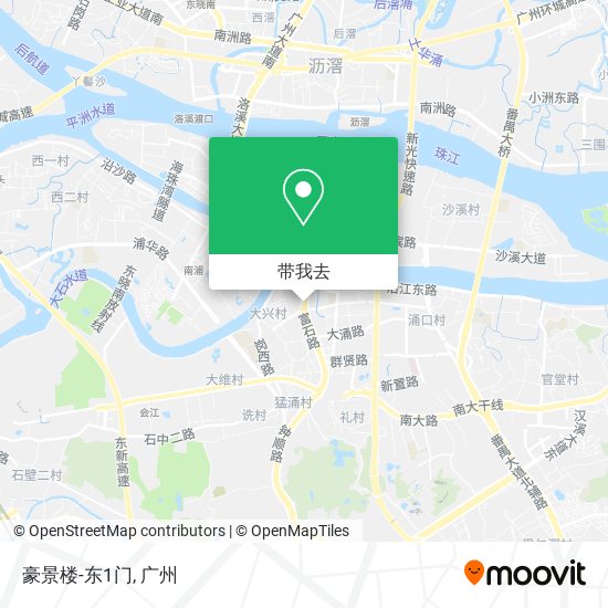 豪景楼-东1门地图
