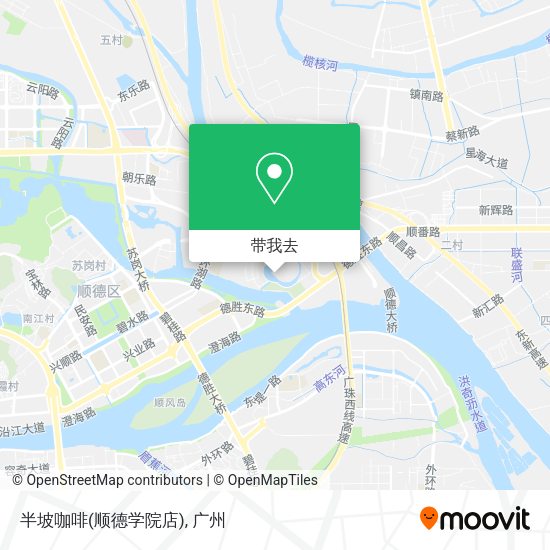 半坡咖啡(顺德学院店)地图