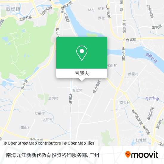 南海九江新新代教育投资咨询服务部地图