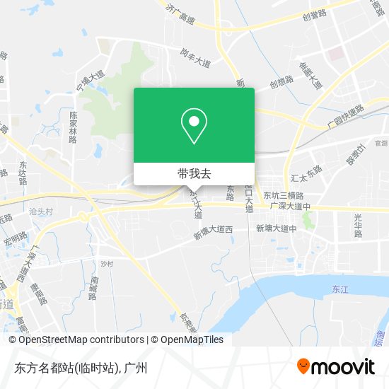 东方名都站(临时站)地图