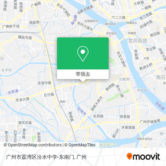 广州市荔湾区汾水中学-东南门地图