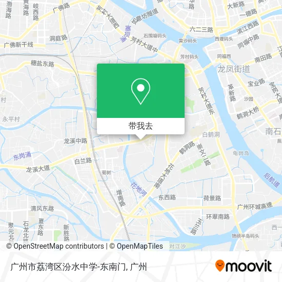 广州市荔湾区汾水中学-东南门地图