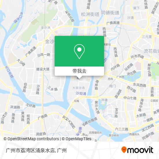 广州市荔湾区涌泉水店地图