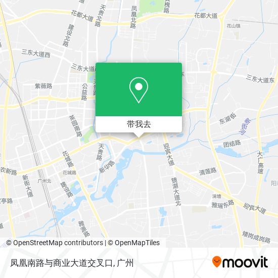 凤凰南路与商业大道交叉口地图