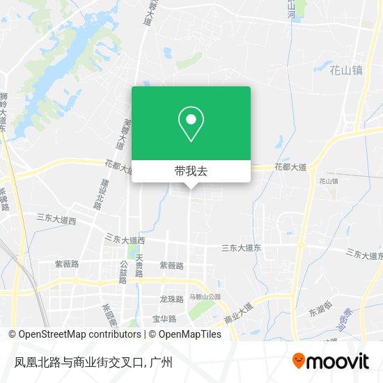 凤凰北路与商业街交叉口地图