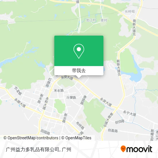 广州益力多乳品有限公司地图