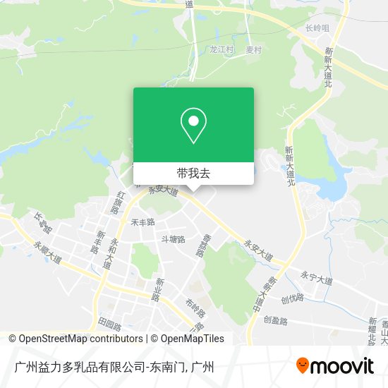 广州益力多乳品有限公司-东南门地图