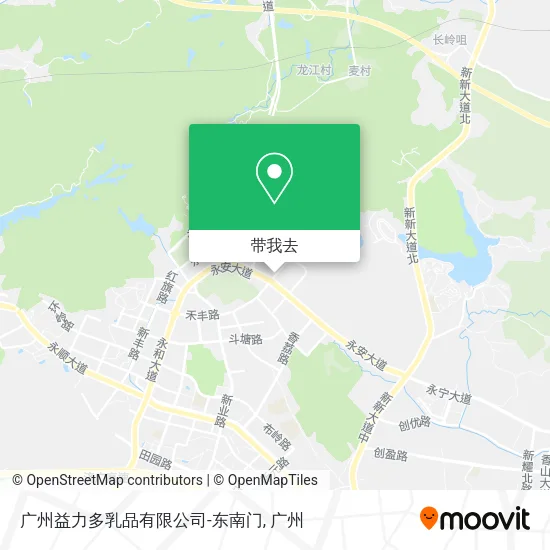 广州益力多乳品有限公司-东南门地图