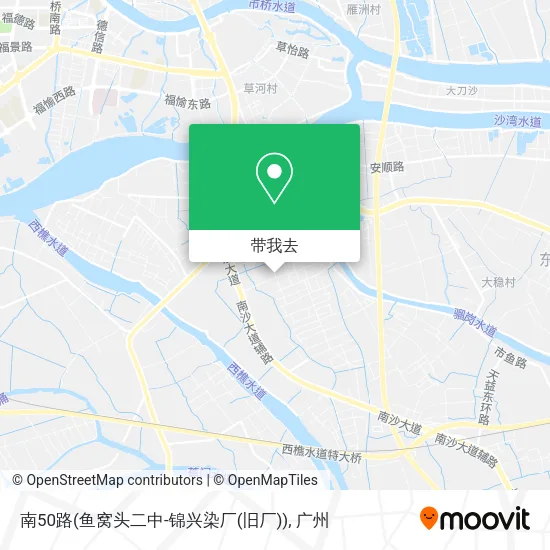 南50路(鱼窝头二中-锦兴染厂(旧厂))地图