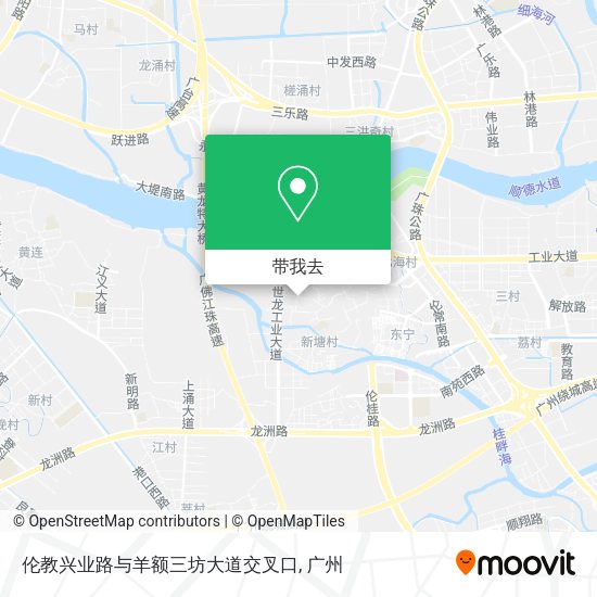 伦教兴业路与羊额三坊大道交叉口地图