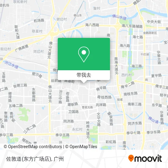 佐敦道(东方广场店)地图