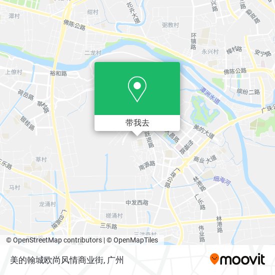 美的翰城欧尚风情商业街地图
