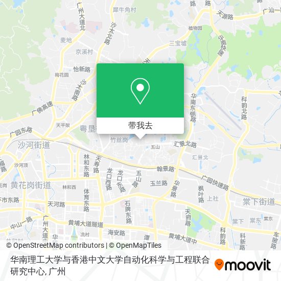 华南理工大学与香港中文大学自动化科学与工程联合研究中心地图