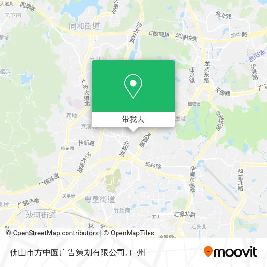 佛山市方中圆广告策划有限公司地图