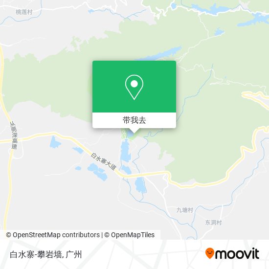 白水寨-攀岩墙地图
