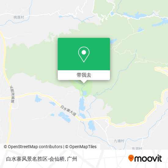 白水寨风景名胜区-会仙桥地图