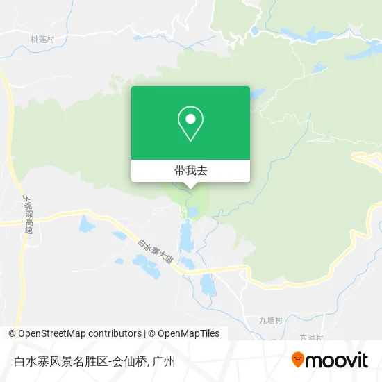 白水寨风景名胜区-会仙桥地图