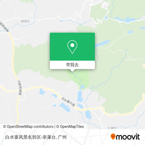 白水寨风景名胜区-亲瀑台地图
