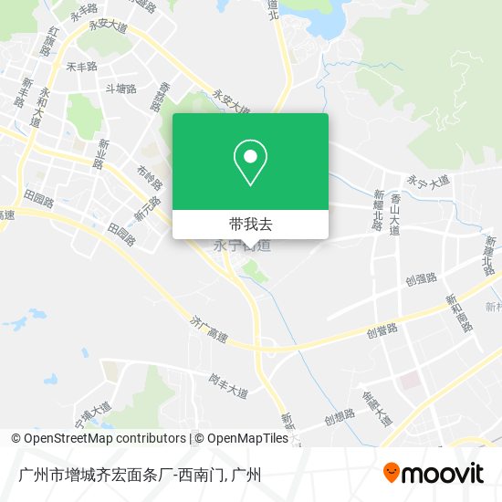 广州市增城齐宏面条厂-西南门地图