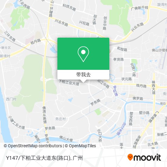 Y147/下柏工业大道东(路口)地图