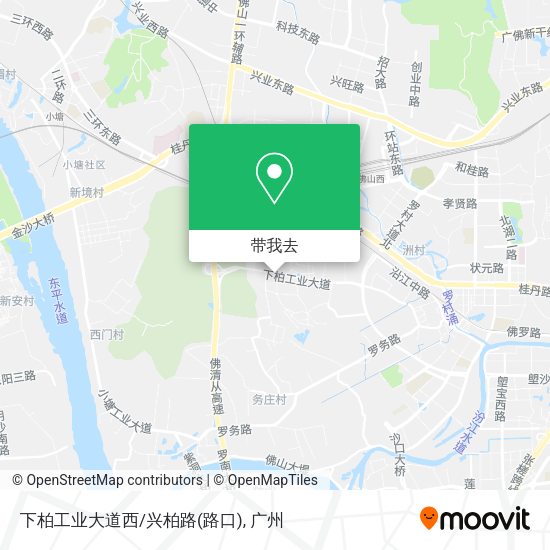 下柏工业大道西/兴柏路(路口)地图
