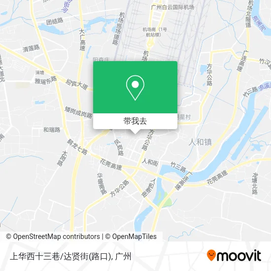 上华西十三巷/达贤街(路口)地图