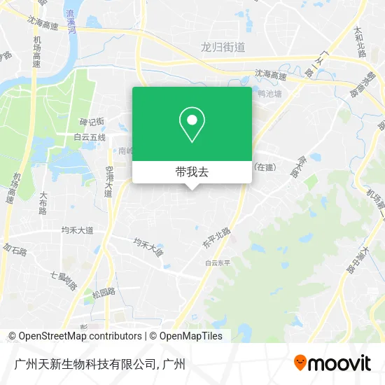 广州天新生物科技有限公司地图