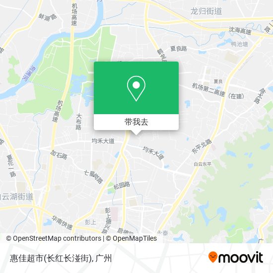 惠佳超市(长红长湴街)地图