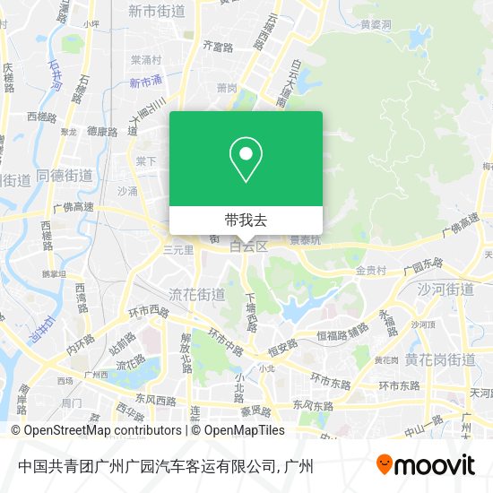 中国共青团广州广园汽车客运有限公司地图