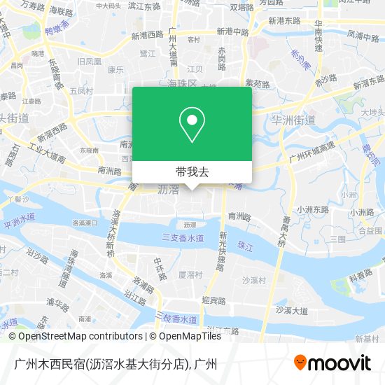 广州木西民宿(沥滘水基大街分店)地图