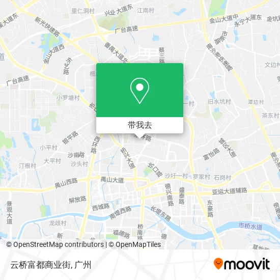 云桥富都商业街地图