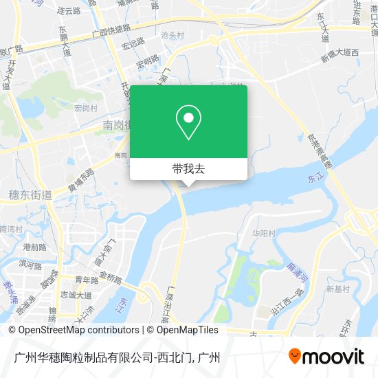 广州华穗陶粒制品有限公司-西北门地图