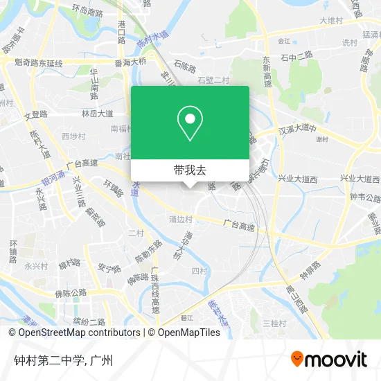 钟村第二中学地图