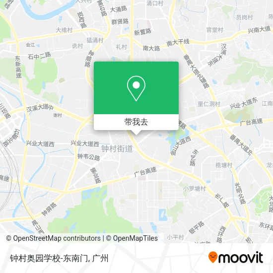 钟村奥园学校-东南门地图
