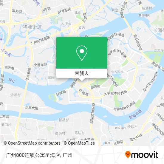 广州800连锁公寓星海店地图