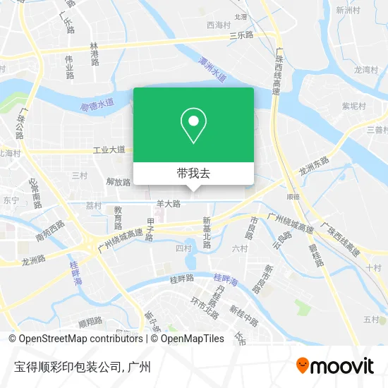 宝得顺彩印包装公司地图