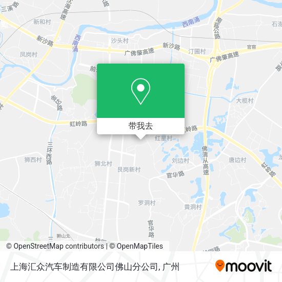 上海汇众汽车制造有限公司佛山分公司地图
