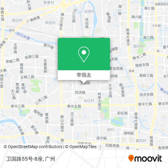 卫国路55号-8座地图