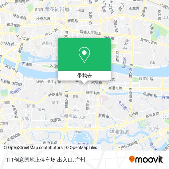 TIT创意园地上停车场-出入口地图
