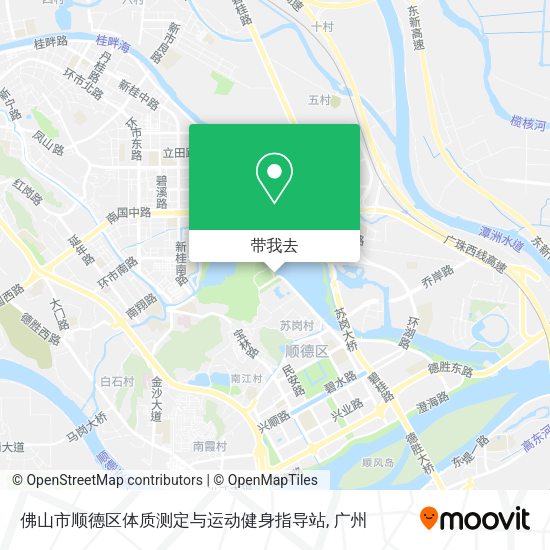 佛山市顺德区体质测定与运动健身指导站地图