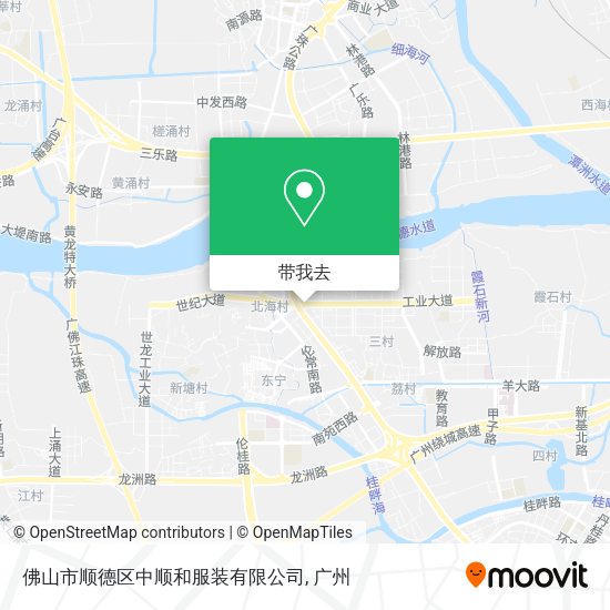 佛山市顺德区中顺和服装有限公司地图