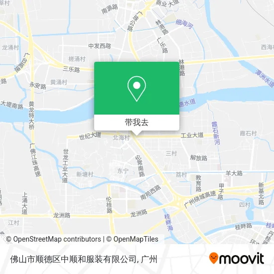 佛山市顺德区中顺和服装有限公司地图