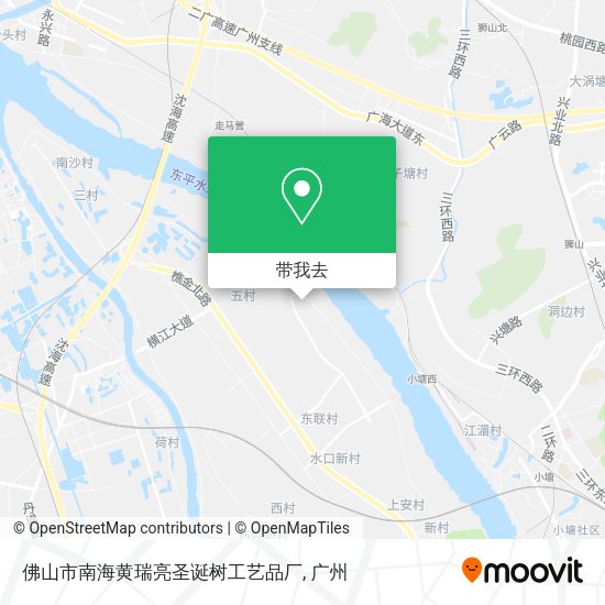 佛山市南海黄瑞亮圣诞树工艺品厂地图
