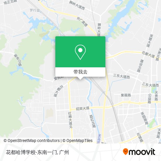 花都哈博学校-东南一门地图