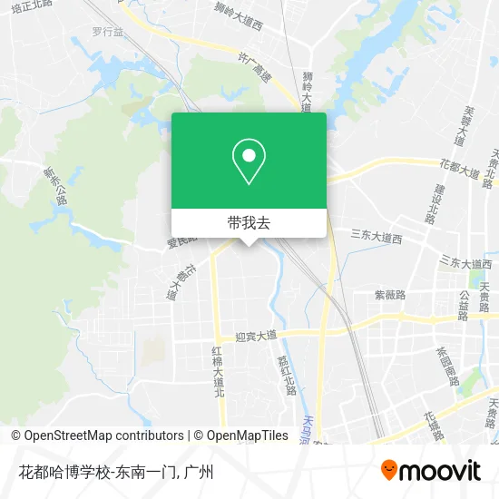 花都哈博学校-东南一门地图